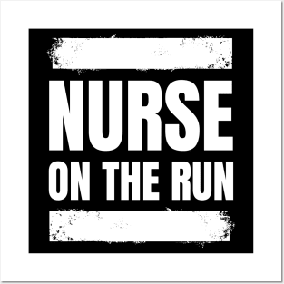 Gift the Fitness Enthusiastic Registered Nurse with our 'Nurse on the Run' Apparel! Posters and Art